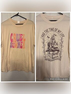 2 Cream Color Shirts